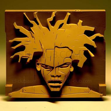 3D model Jean Michel Basquiat (STL)